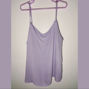 nwot lilac, light purple spaghetti strap V-neck tank top